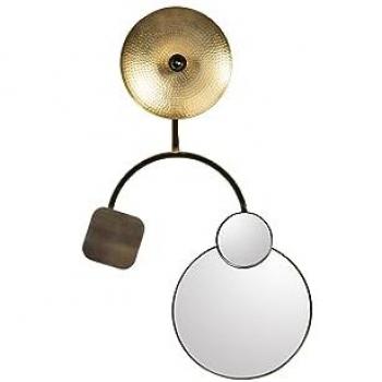 Aplique de Pared Adda Home Oshawa 53x10x89 cm - Diseño Elegante y Duradero en Latón Dorado