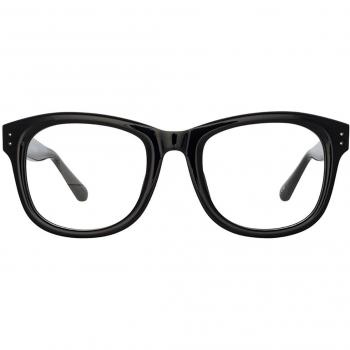 Linda Farrow EDSON LFL1385 C7 Men's Eyeglasses Black Size 55 - Blue Light Block Available