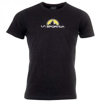 La Sportiva Footstep tee Camiseta, Unisex Adulto, Black, XL