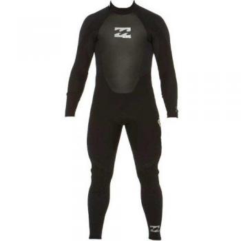 2017 Billabong Intruder 4/3mm GBS Back Zip Wetsuit BLACK O44M15 Wetsuit Sizes - XXLarge