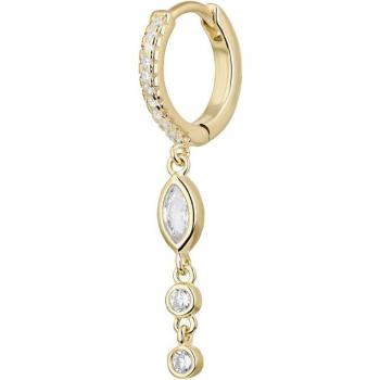 Ear Candy - Piercing de aro Sahana en Plata 925 con baño de oro 18k