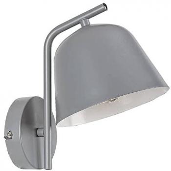 Aplique de Pared Industrial de Metal Gris Rabalux Malia E14 IP20 Dimensiones 21.5cm x 16cm x 21cm