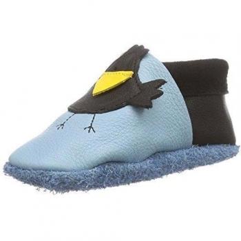 Pololo POLOLO Rabe Karl - pantuflas de cuero Niños^Niñas, color azul, talla 26/27