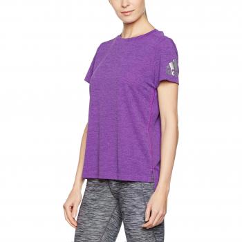 adidas Clima Chill tee Camiseta de Manga Corta, Mujer, Morado