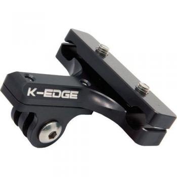 K-EDGE GO Big Saddle Rail Mount, Black Anodize, Adultos Unisex, Negro, ESTANDAR