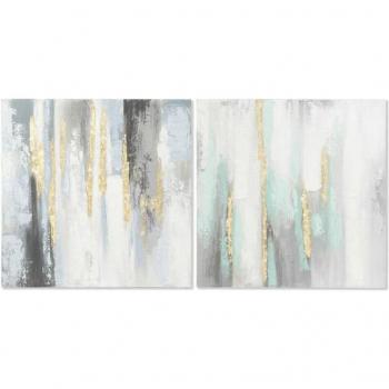 Cuadro DKD Home Decor Abstracto Moderno (2 Unidades)