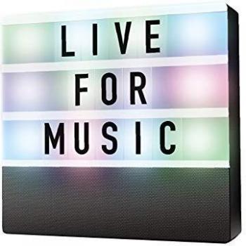 Denver BTL-50 Bluetooth Speaker with Stylish Lightbox, Black