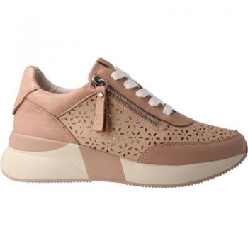 Zapato de cordones para mujer marca Carmela en color rosa, modelo Zapatilla de deporte CARMELA con cordones y material de piel nude