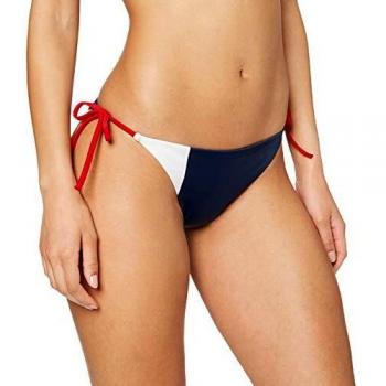 Tommy Hilfiger Cheeky String Side Tie Bikini Parte de Arriba, Rojo