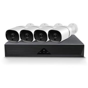 Kit de Monitoreo IVG-G4 4MP con Visión Nocturna IR-CUT, Detección Humana y Facial, Compresión H.265+, Audio Bidireccional, WiFi y Ethernet, Almacenamiento