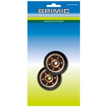 Rodamiento Ventana con Tornillo 20mm Micel - Rodamiento de Mampara BRIMIC BL RD1 20MM NE