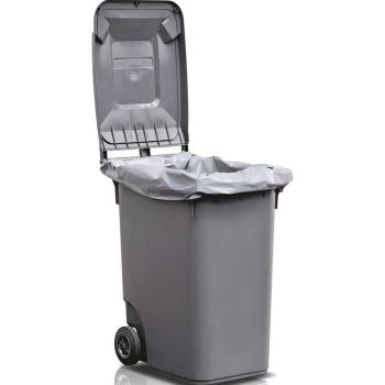 Becker Verpackungen Bolsa de plástico 120l 100µm gris 500/450x1250mm 100pcs/pack