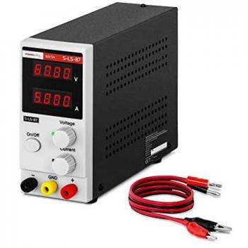 Fuente de Alimentación Regulable para Laboratorio - 0-60 V, 0-5 A DC, 300 W, Baja Ondulación Residual