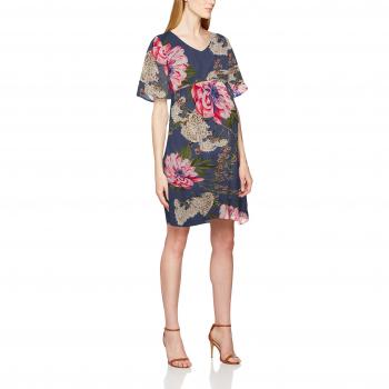 MAMALICIOUS Mlluisiana S/s Woven Dress, Vestido para Mujer, Multicolor