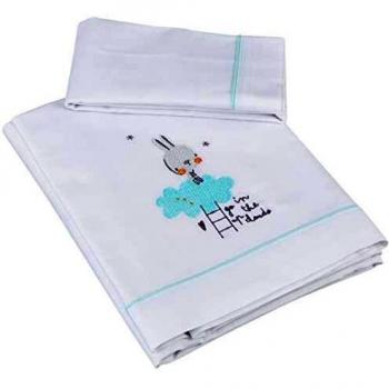 Bimbi Pirulos Tript.Sab.100% Alg.Cuna 003 Conejito 148 56 - Sábanas, unisex