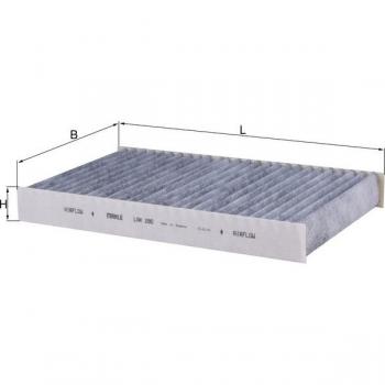 Filtro de habitáculo con carbón activado KNECHT LAK 280 para vehículos LAND ROVER: Range Rover Sport, Discovery 3