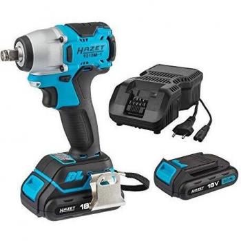 HAZET 9212M-1/4 Juego de minillaves de impacto a batería 18 V, Par de desbloqueo máximo [Nm]: 270 Nm, Cuadrado macizo 1/2 pulgadas (12,