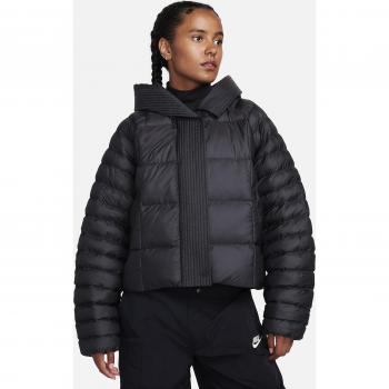 Nike Sportswear Swoosh Puffer PrimaLoft® Chaqueta con capucha de ajuste oversize Therma-FIT para mujer - Negro - Talla XL (EU 48-50)