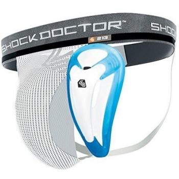 Shock Doctor Core Supporter with BioFlex Cup White BXL Pantalones Cortos, Unisex Adulto, Blanco, XL