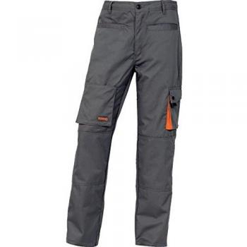 Delta plus - Pantalon 65/35 poliester algodón +forro gris talla -l