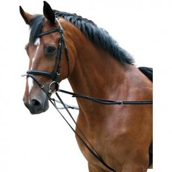 PFIFF - Riendas alemanas de Trabajo para Caballo Negro Negro Talla:Pony