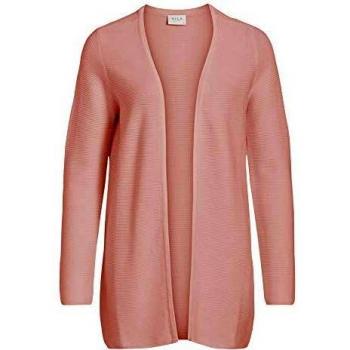 Vila VILALAINE Knit L/S Long Cardigan-Noos Suéter, Pale Mauve, M para Mujer