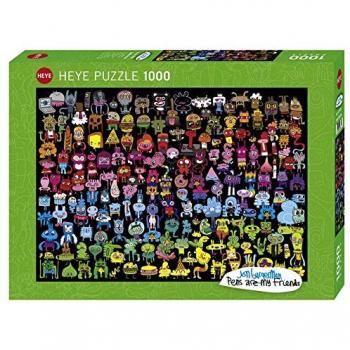 Puzzle Heye Jon Burgerman Doodle Rainbow - 1000 piezas