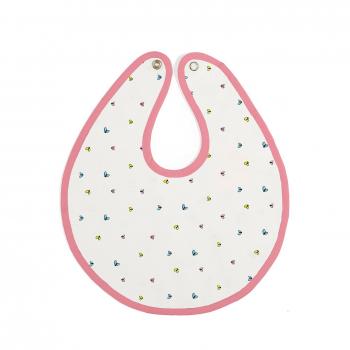 Baby Bites ORIGINAL - Babero ROSA, estampado MOSCAS