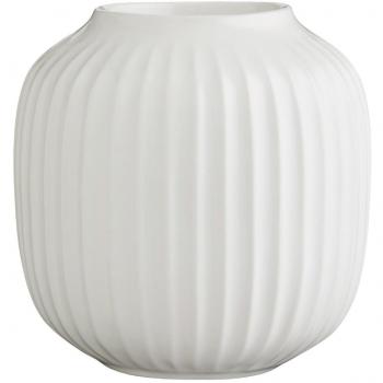 HAK KÄHLER Hammershoi Portavelas de Porcelana, Blanco, 9 cm