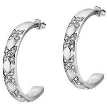 Morellato Pendientes para mujer, Colección Cerchi, de acero, cristales - SAKM69