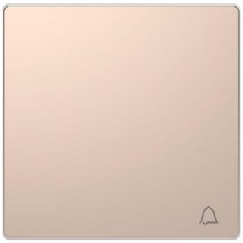 Schneider Electric MTN3305-6051 Tecla Simple con Símbolo Timbre para Mecanismo de La Gama D-Life, Champagne
