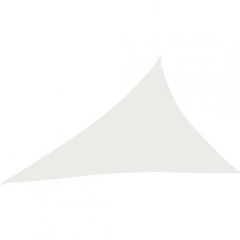 Toldo de vela blanco HDPE 160 g/m² 4x5x6,8 m