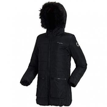 Regatta Cherryhill Insulated Fleece Lined Water Repellent Faux Fur Hooded Chaqueta, Infantil, Negro, Talla 5-6