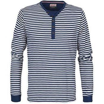 Henley - Camiseta de manga larga Color turquesa oscuro. L
