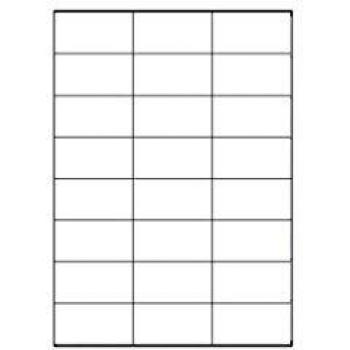 Megastar LP4MS-7037 - Pack de 100 hojas de etiquetas autoadhesivas, 70 x 37 mm, color blanco