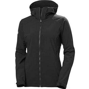 Helly Hansen W Paramount Hooded Softshell J Chaqueta con Capucha, Mujer, Negro, M