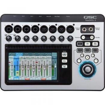 Mezclador Digital QSC TouchMix-8 con 8 Canales y Pantalla Táctil