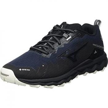 Mizuno Wave Daichi 6 GTX, Zapatillas para Carreras de montaña Hombre, Indiaink Pgold Negro, 41 EU