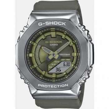 Casio G-Shock GM-S2100-3AER Reloj Analógico-Digital para Mujer con Correa de Caucho Verde