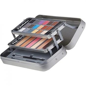 The Color Workshop - New Hello Beautiful - Fashion Tin Case with Cantilever Trays - Complete Professional Makeup Kit for Eyes and Face - Makeup Gift Set for Girls, Teenagers and Women 1580146E
