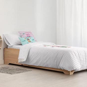Funda Nórdica 100% Algodón Modelo Find Joy con Botones para Cama de 90 (155x220 cm)