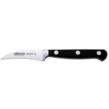 Arcos Serie Clasica, Cuchillo Mondador, Hoja de Acero Inoxidable Forjado Nitrum 70 mm, Mango de Polioximetileno, POM Color Negro