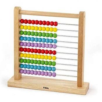 VIGA - Ábaco de Madera Multicolor en Caja (30450)