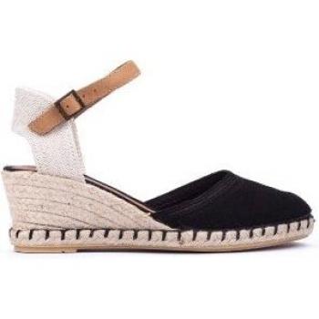 Sandalias de piel Verbenas Malena en color negro para mujer