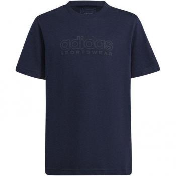 Camiseta adidas all szn graphics infantil azul marino, manga corta, talla 164