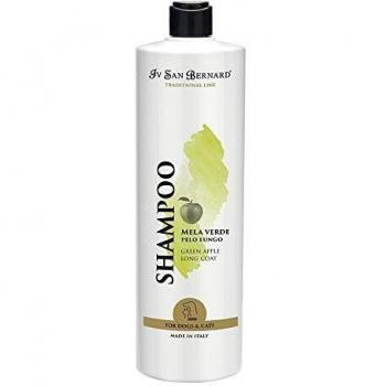 Champú de Manzana Verde - Champú para Gatos y Perros - 1 L - Ayuda a Conseguir una Profunda Reestructuración del Cabello - Ideal para Pelos Largos - IV San Bernard