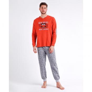 Pijama Manga Larga Night and Day rojo Disney