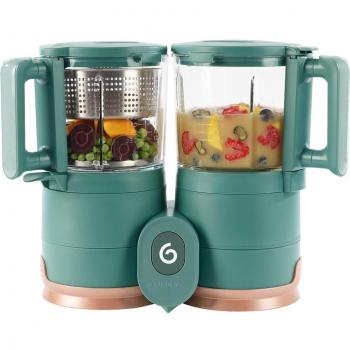 Babymoov Nutribaby(+) Glass 5-in-1 Baby Food Maker Processor with Steam Cooker, Blend & Puree, Warmer, Defroster, Sterilizer