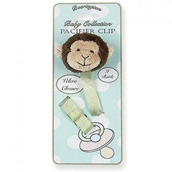 Bearington Baby Giggles - Cadena para chupetes con mono de peluche