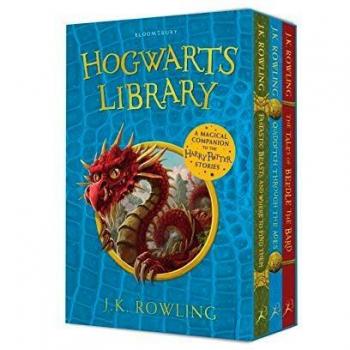 Caja de Libros de la Biblioteca Hogwarts: Edición en Tapa Blanda - Incluye 3 Obras de J.K. Rowling para Niños de 9 a 14 Años